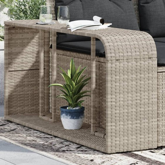 vidaXL Lagerregale 2 Stk. Schwarz Poly Rattan