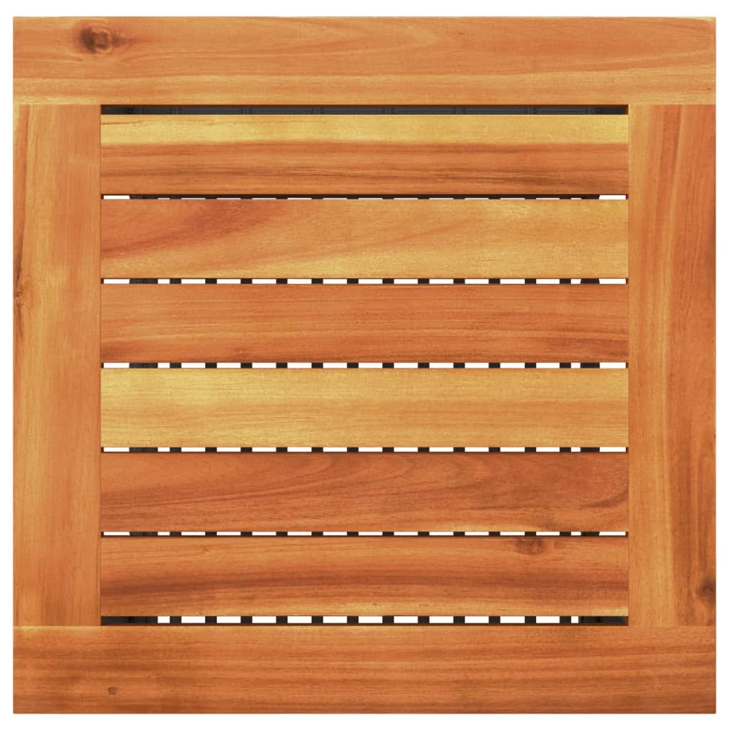 vidaXL 3-tlg. Bistro-Set mit Kissen Schwarz Poly Rattan Akazienholz