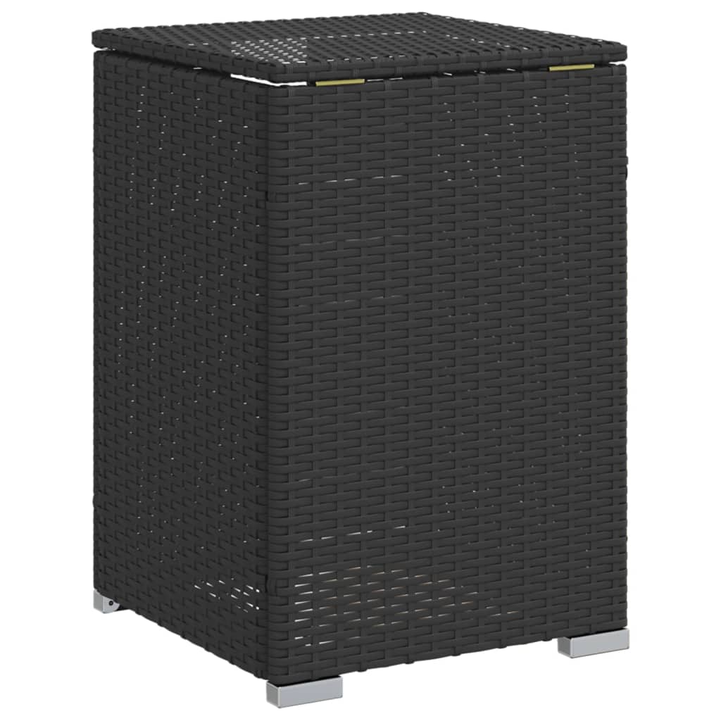 vidaXL Propan-Tank-Verstecktisch Schwarz 40x40x60 cm Poly Rattan