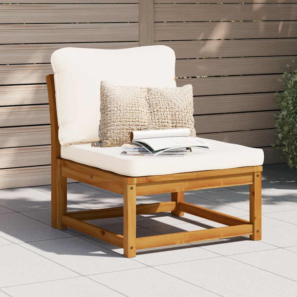 vidaXL Garten-Ecksofa mit Kissen 73x73x65 cm Massivholz Akazie