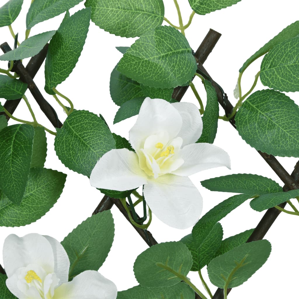 vidaXL Rankgitter mit Künstlichem Efeu Erweiterbar Grün 180x30 cm