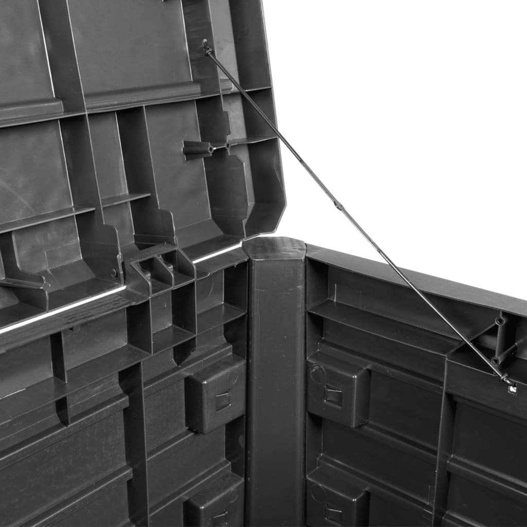 vidaXL Outdoor-Kissenbox Anthrazit 73x50,5x46,5 cm Polypropylen