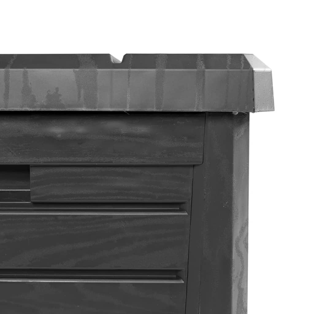 vidaXL Outdoor-Kissenbox Anthrazit 73x50,5x46,5 cm Polypropylen