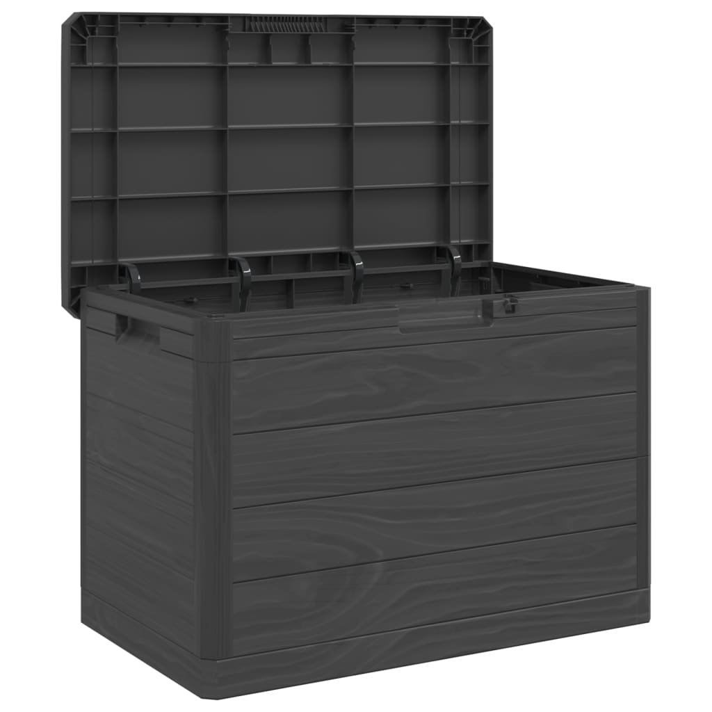 vidaXL Outdoor-Kissenbox Anthrazit 77,5x44,5x53 cm Polypropylen