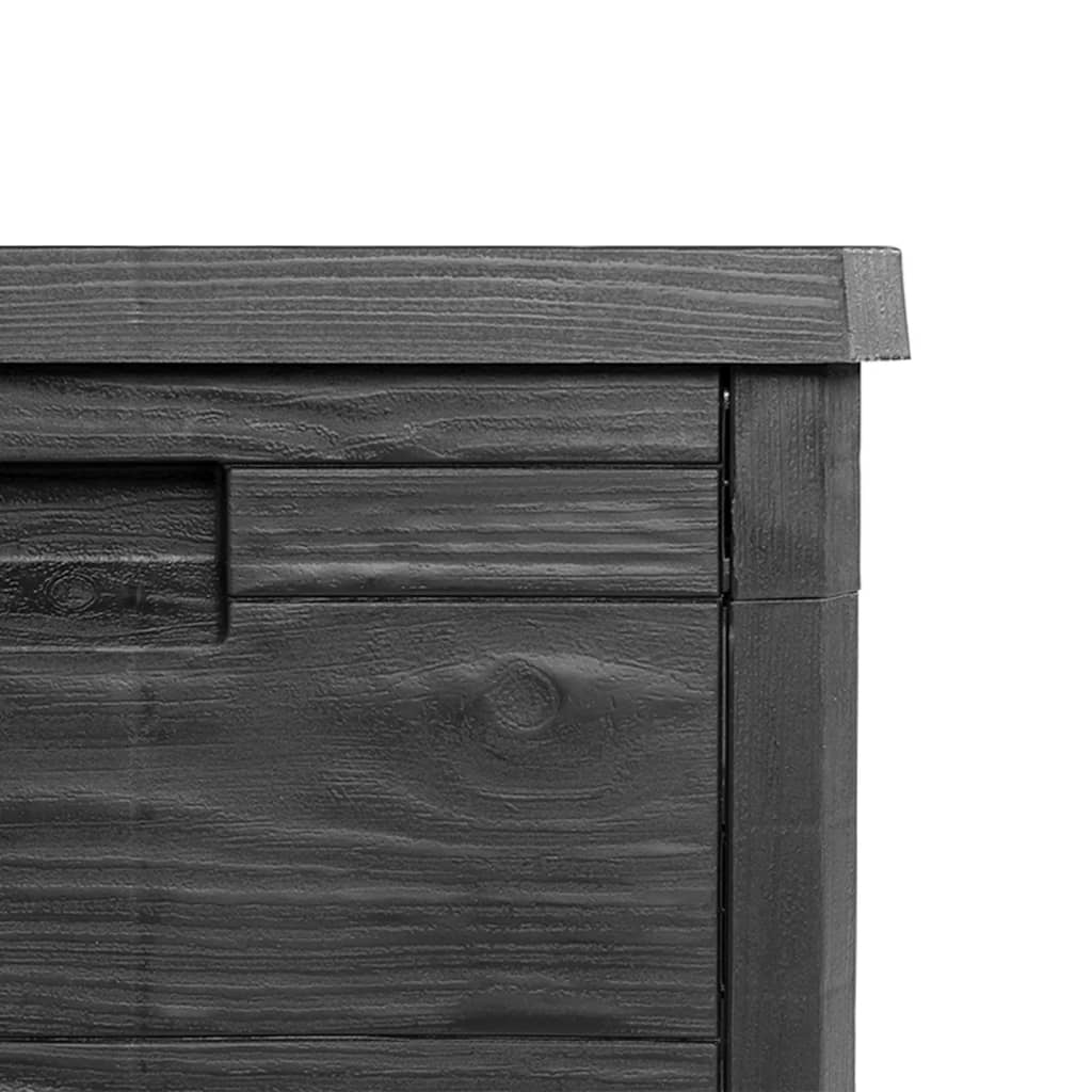 vidaXL Outdoor-Kissenbox Anthrazit 77,5x44,5x53 cm Polypropylen