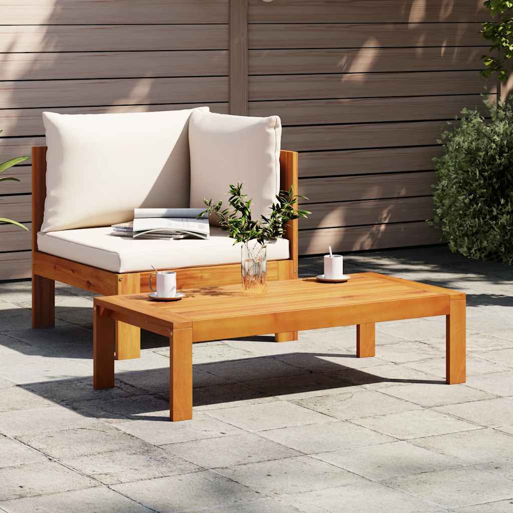 vidaXL Gartentisch 100x50x27 cm Massivholz Akazie