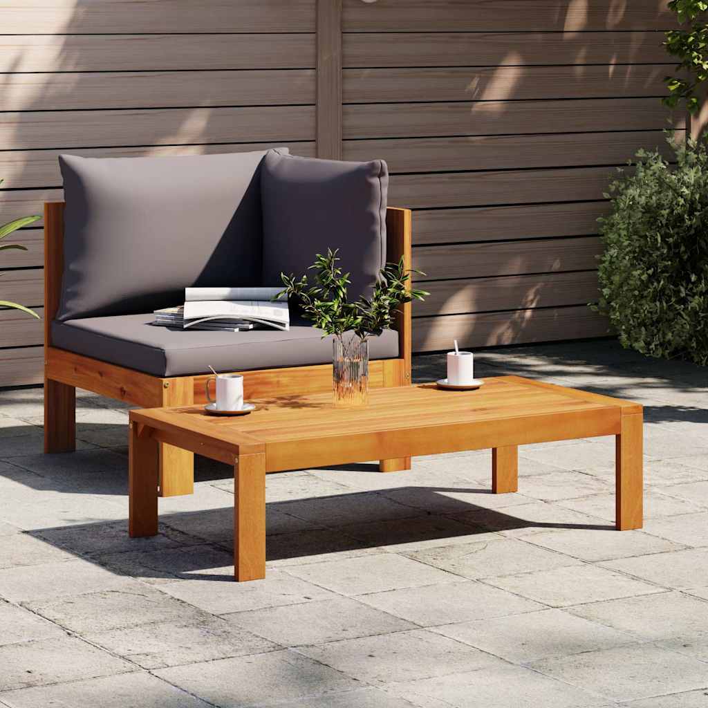 vidaXL Gartentisch 100x50x27 cm Massivholz Akazie
