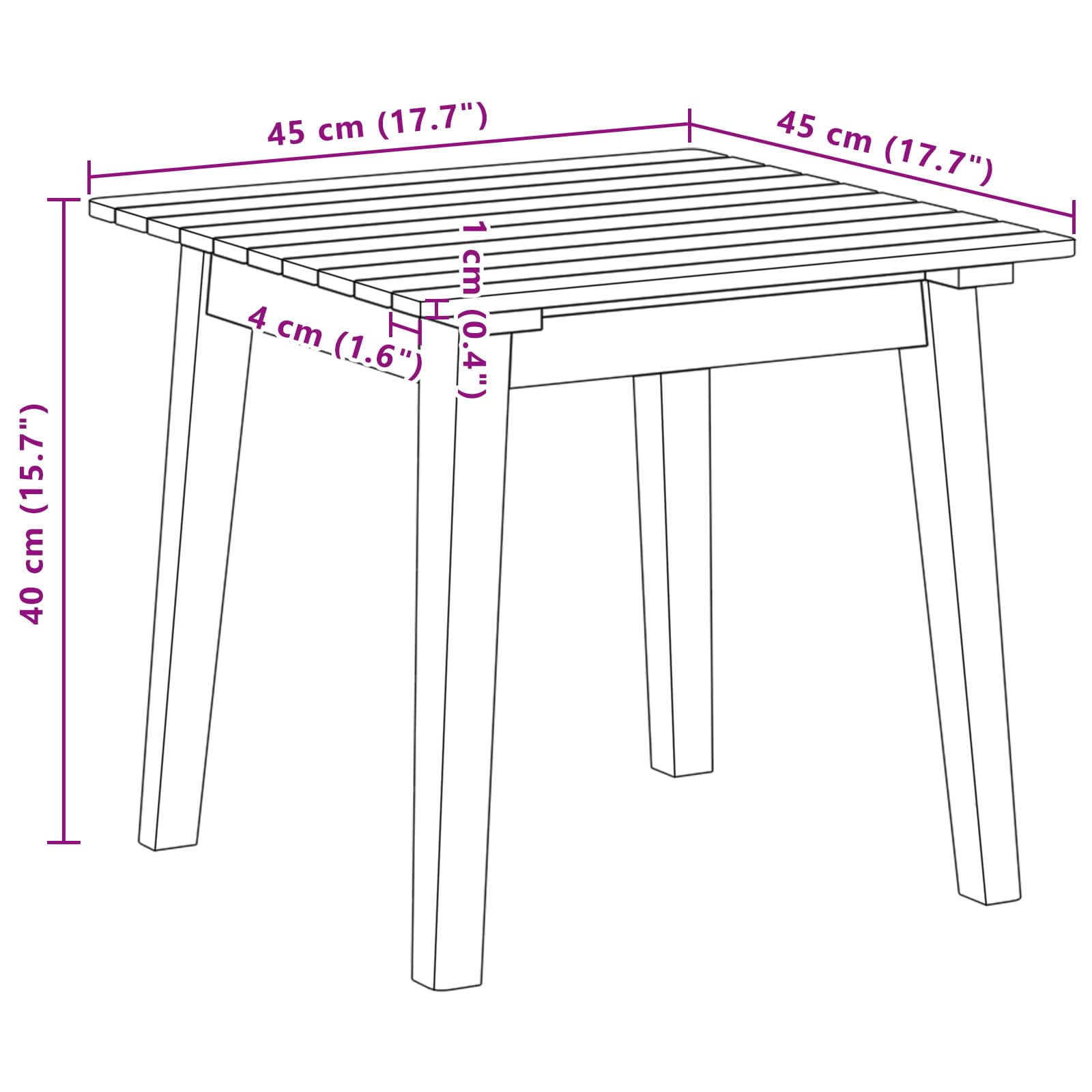 vidaXL Gartenmöbel Set Braun Massivholz Akazie