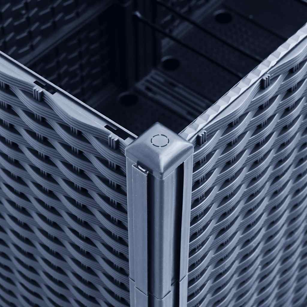 vidaXL Pflanzkübel Blaugrau 160x40x53 cm PP