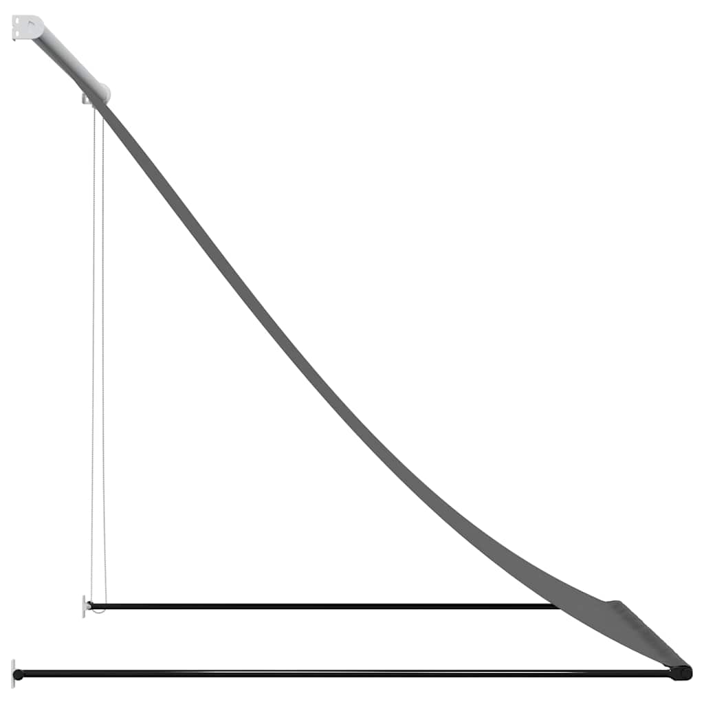vidaXL Markise Einziehbar Anthrazit 150x150 cm Stoff und Stahl