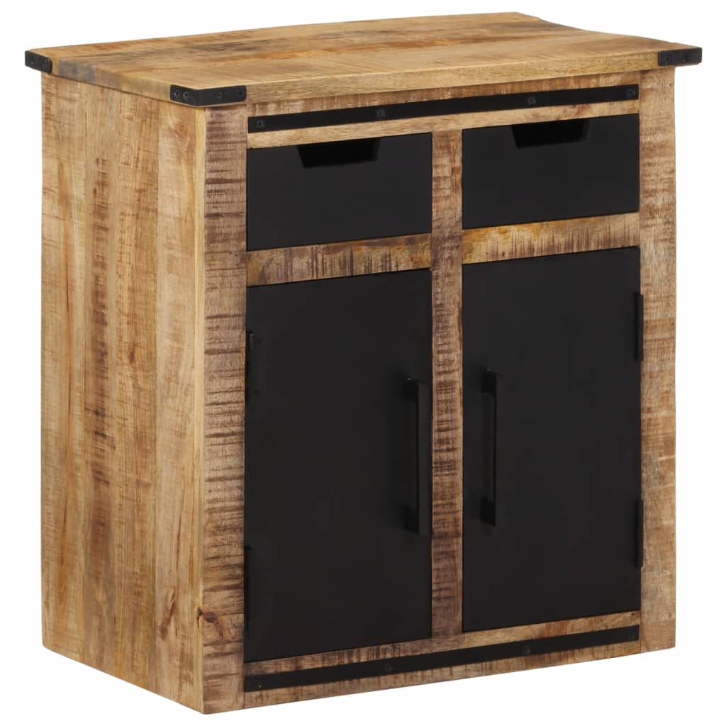 vidaXL Sideboard mit 2 Schubladen 55x35x60 cm Massivholz Mango