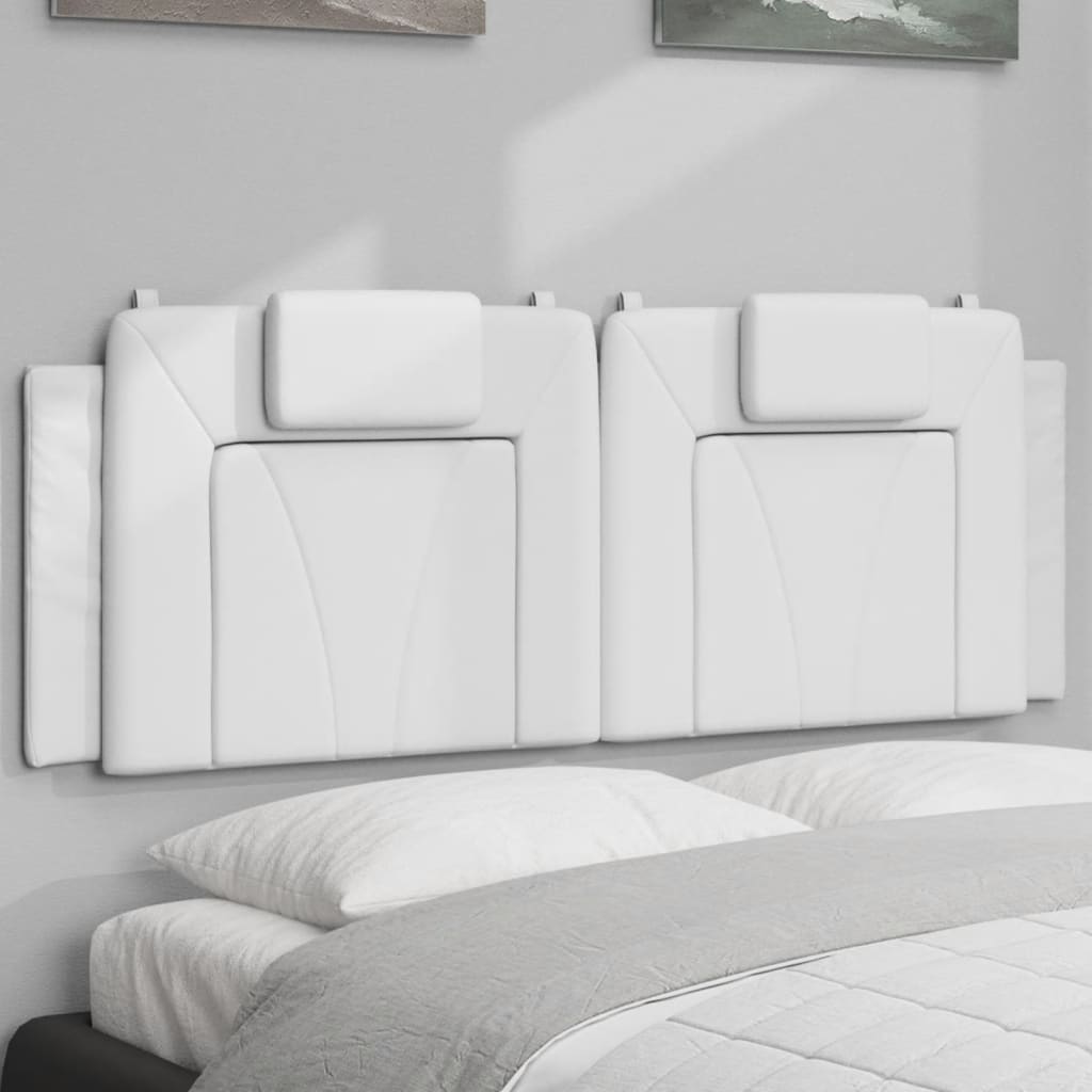 Kopfteilkissen "Viana" Schwarz 100 cm Kunstleder