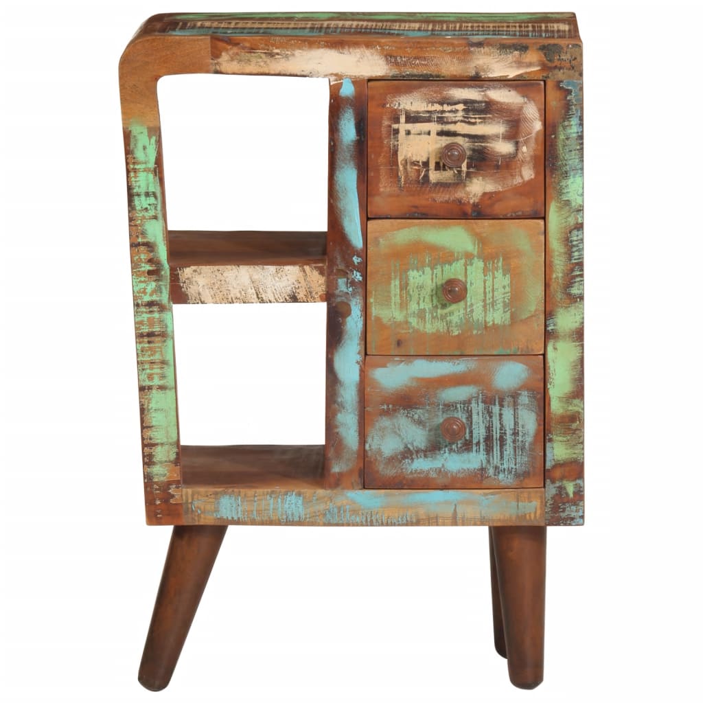 vidaXL Sideboard 55x30x80 cm Altholz Massiv