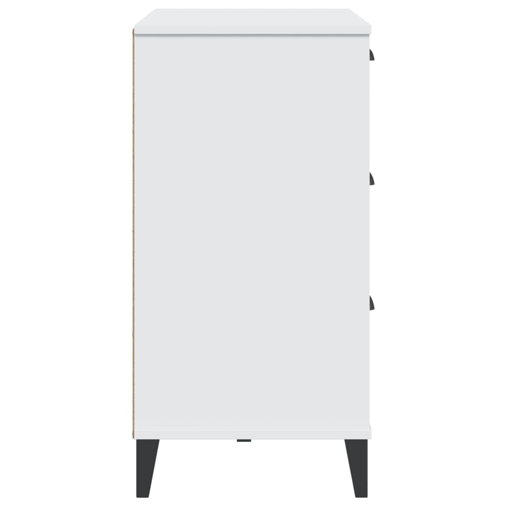 vidaXL Sideboard VIKEN Weiß 80x40x80 cm Holzwerkstoff