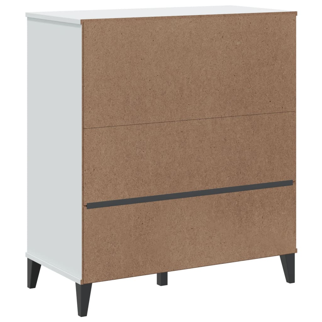 vidaXL Bücherschrank VIKEN Weiß 80x40x90 cm Holzwerkstoff