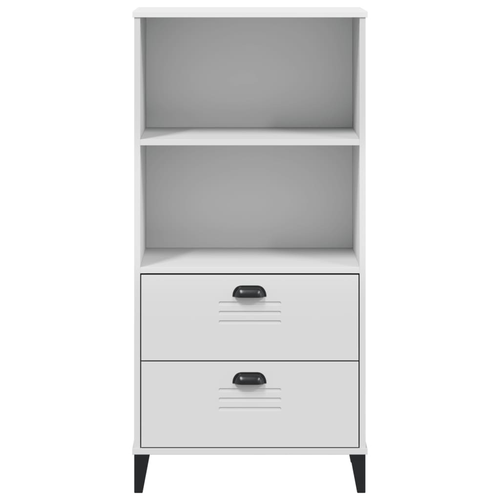 vidaXL Bücherschrank VIKEN Weiß 60x35x123 cm Holzwerkstoff