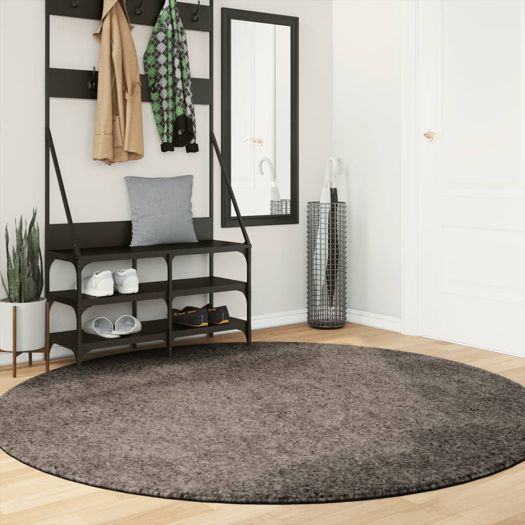 vidaXL Teppich ISTAN Hochflor Glänzend Anthrazit 100x200 cm