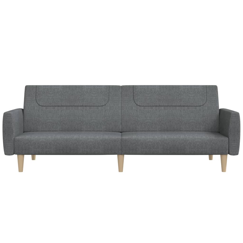 vidaXL Schlafsofa 2-Sitzer Hellgrau Stoff