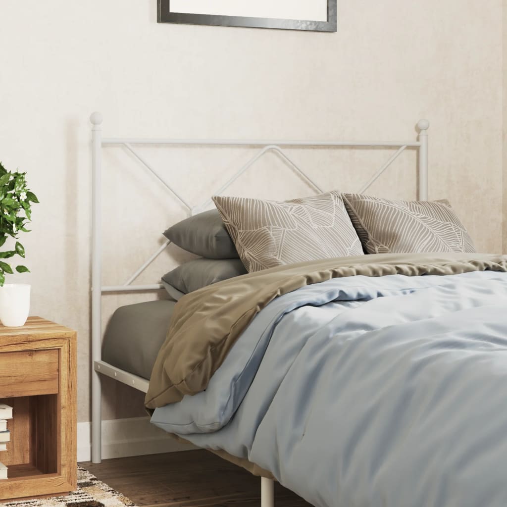 vidaXL Kopfteil Metall Schwarz 75 cm