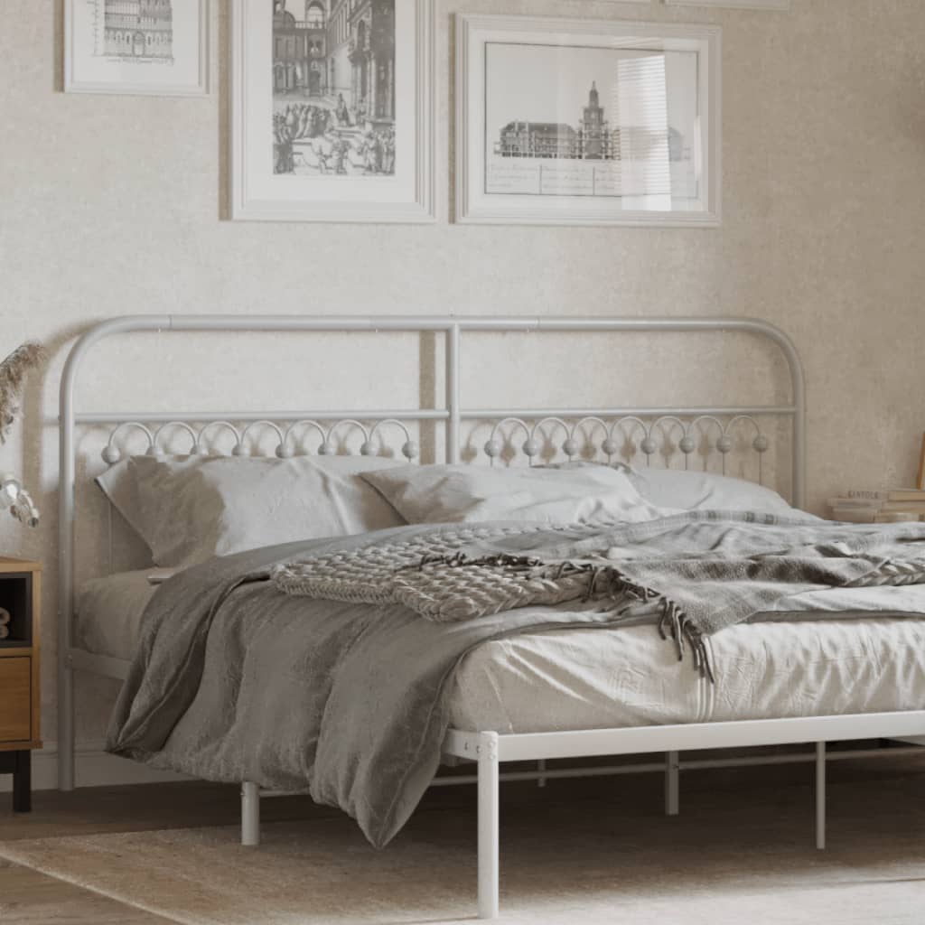 vidaXL Kopfteil Metall Schwarz 75 cm