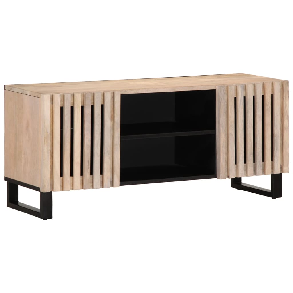 vidaXL TV-Schrank Braun 105x34x46 cm Massivholz Mango