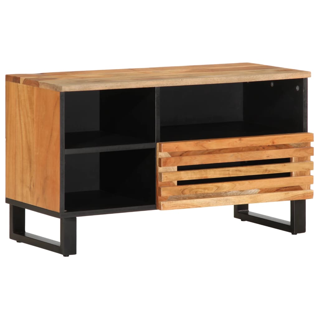 vidaXL TV-Schrank 80x34x46 cm Massivholz Akazie