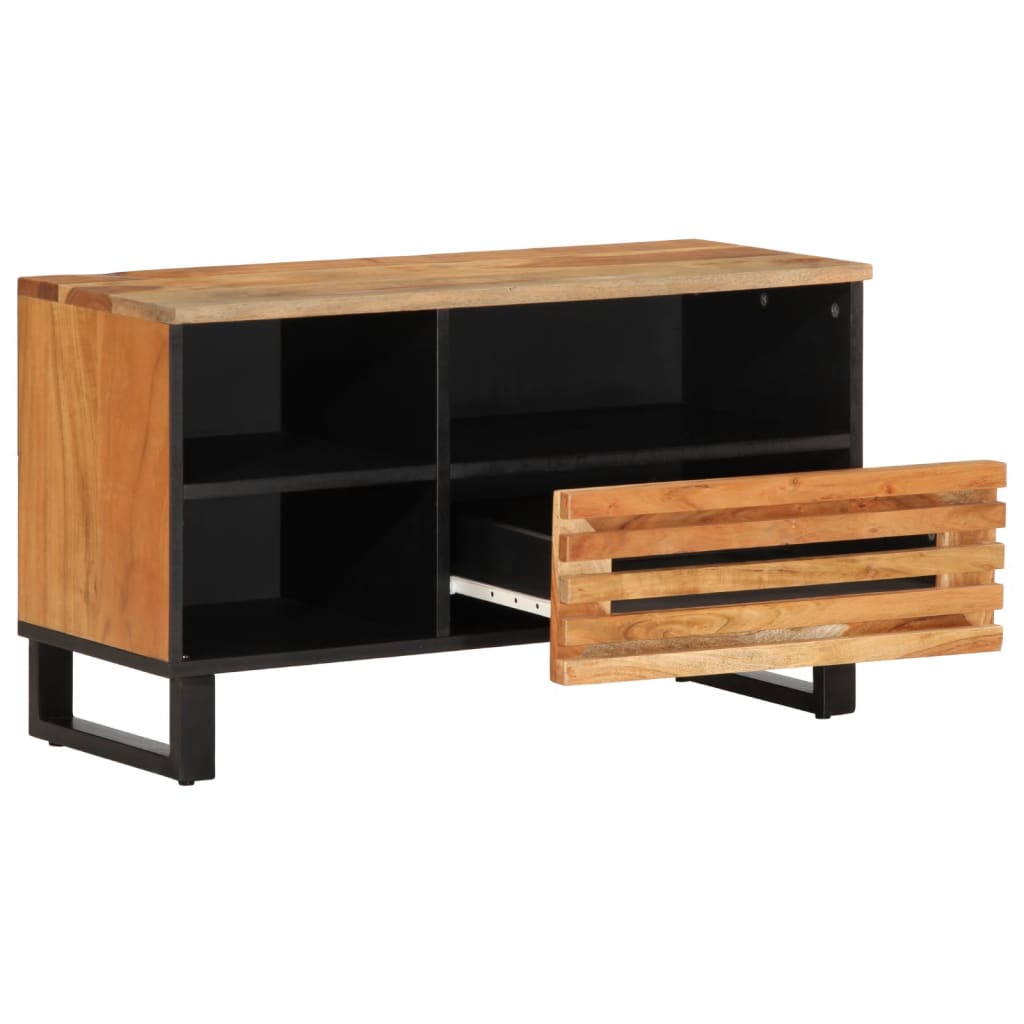 vidaXL TV-Schrank 80x34x46 cm Massivholz Akazie