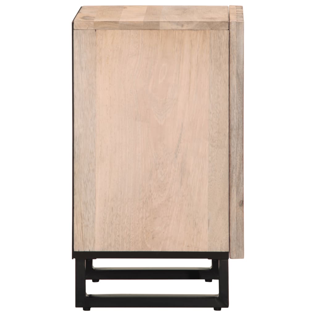 vidaXL Badschrank 38x34x58 cm Massivholz Mango
