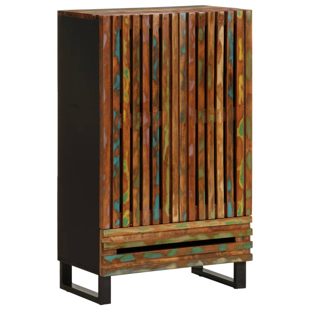 vidaXL Highboard 60x34x100 cm Raues Massivholz Mango
