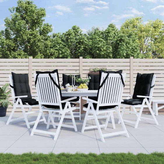 vidaXL Hochlehner-Auflagen 2 Stk. Anthrazit Oxford-Gewebe