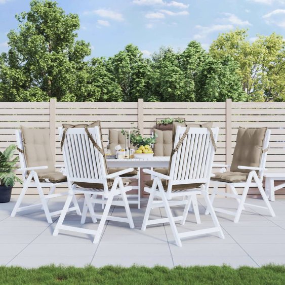 vidaXL Hochlehner-Auflagen 2 Stk. Anthrazit Oxford-Gewebe