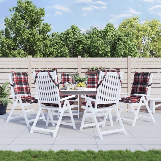 vidaXL Hochlehner-Auflagen 2 Stk. Anthrazit Oxford-Gewebe