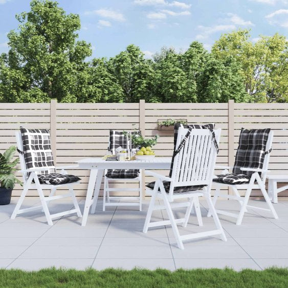 vidaXL Hochlehner-Auflagen 2 Stk. Anthrazit Oxford-Gewebe