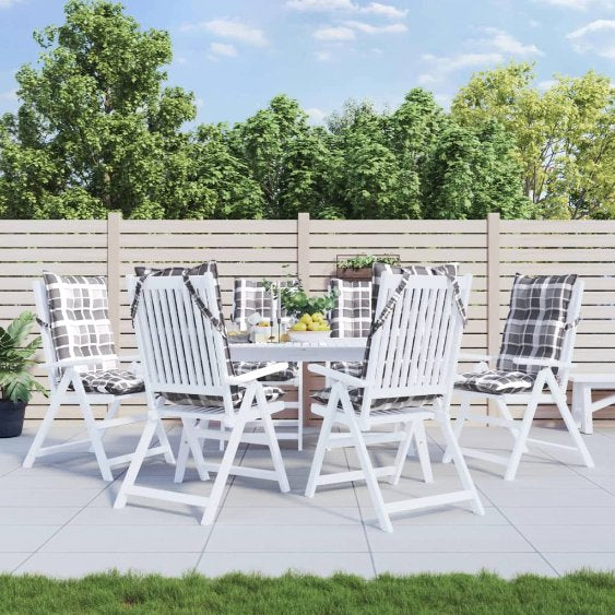 vidaXL Hochlehner-Auflagen 2 Stk. Anthrazit Oxford-Gewebe