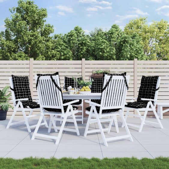 vidaXL Hochlehner-Auflagen 2 Stk. Anthrazit Oxford-Gewebe