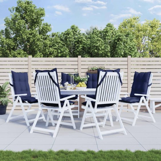 vidaXL Hochlehner-Auflagen 2 Stk. Anthrazit Oxford-Gewebe