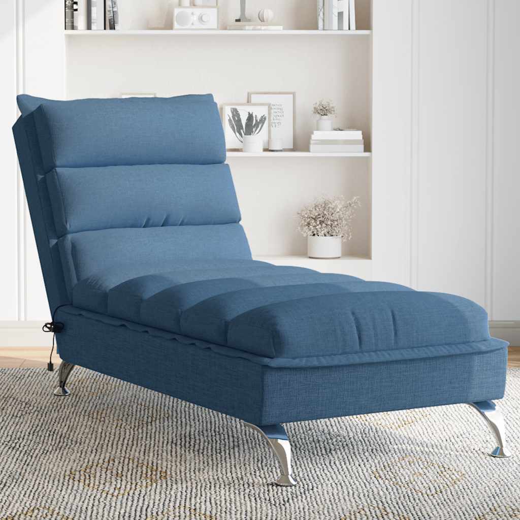vidaXL Chaiselongue mit Kissen Hellgrau Stoff