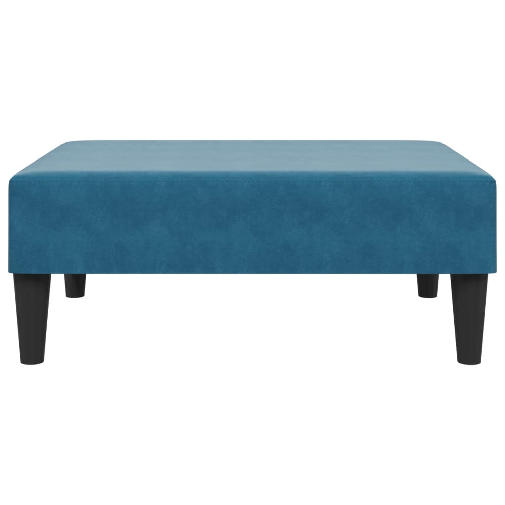 vidaXL Fußhocker Blau 77x55x31 cm Samt