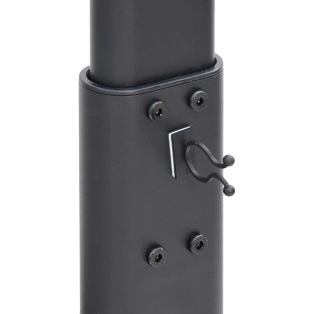 vidaXL TV-Eckständer mit 1 Ablage für 32-65 Zoll Schwarz