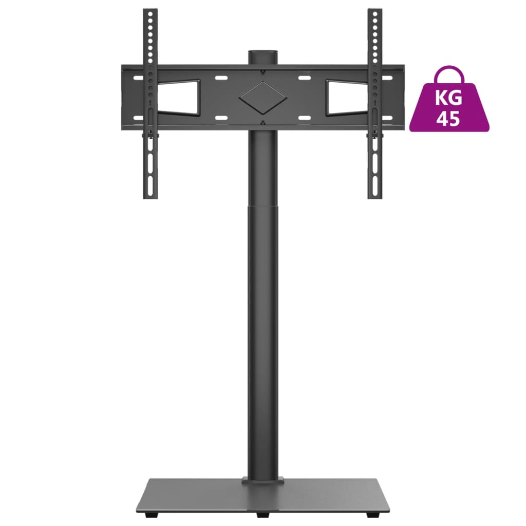 vidaXL TV-Eckständer mit 1 Ablage für 32-65 Zoll Schwarz