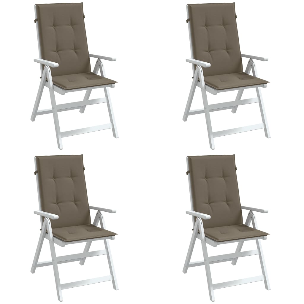 vidaXL Hochlehner-Auflagen 2 Stk. Melange Anthrazit 120x50x7cm Stoff