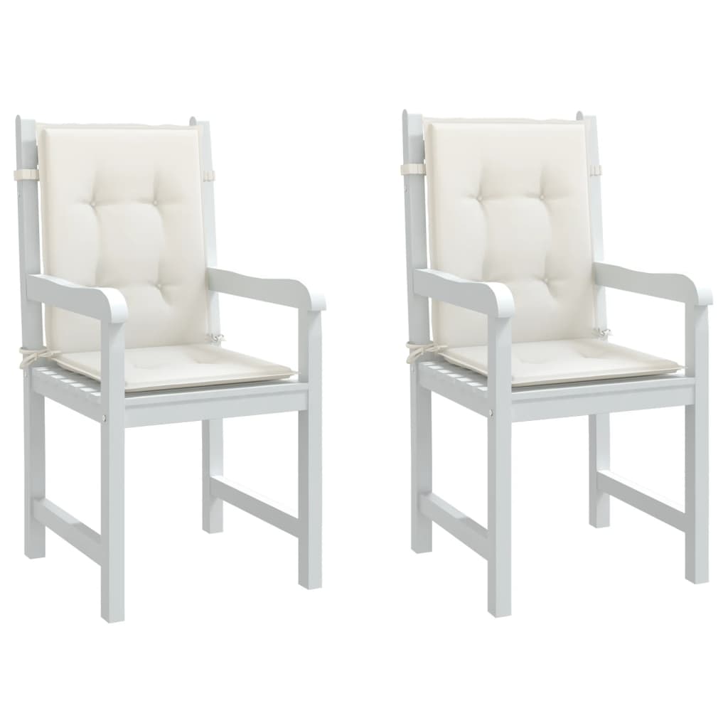 vidaXL Niedriglehner-Auflagen 2 Stk Melange Anthrazit 100x50x7cm Stoff