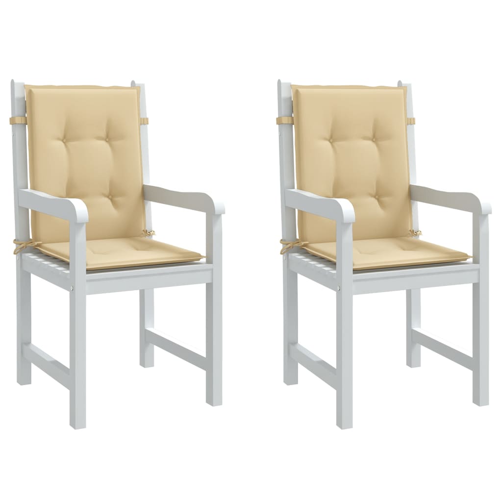 vidaXL Niedriglehner-Auflagen 2 Stk Melange Anthrazit 100x50x7cm Stoff