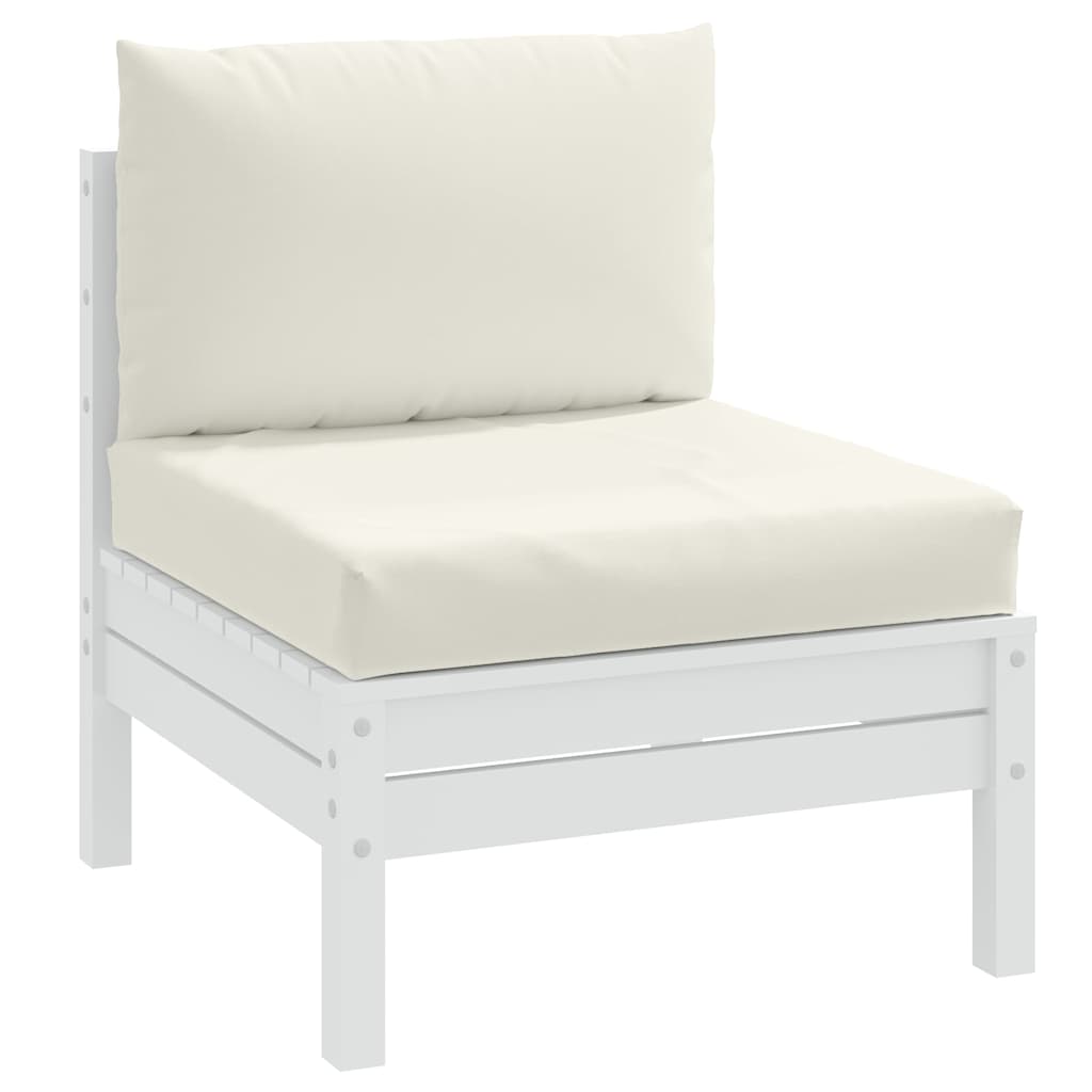 vidaXL Palettenkissen 2-tlg. Melange Anthrazit Stoff