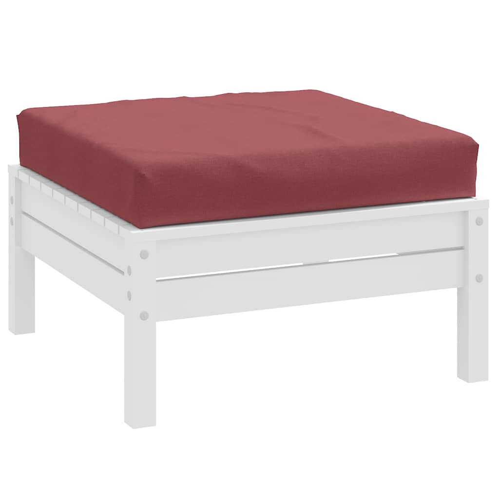 vidaXL Palettenkissen 2-tlg. Melange Anthrazit Stoff