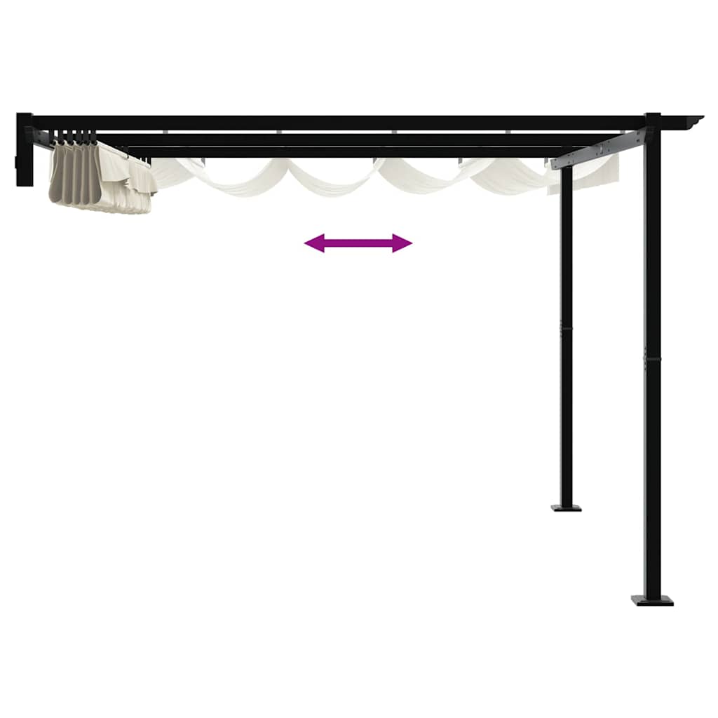 vidaXL Pavillon Creme 300 x 300 x 200 cm Polyester