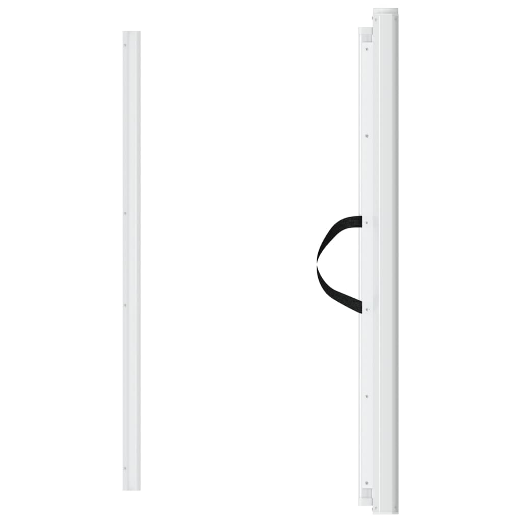 vidaXL Haustier-Barriere Ausziehbar Weiß 82,5x125 cm