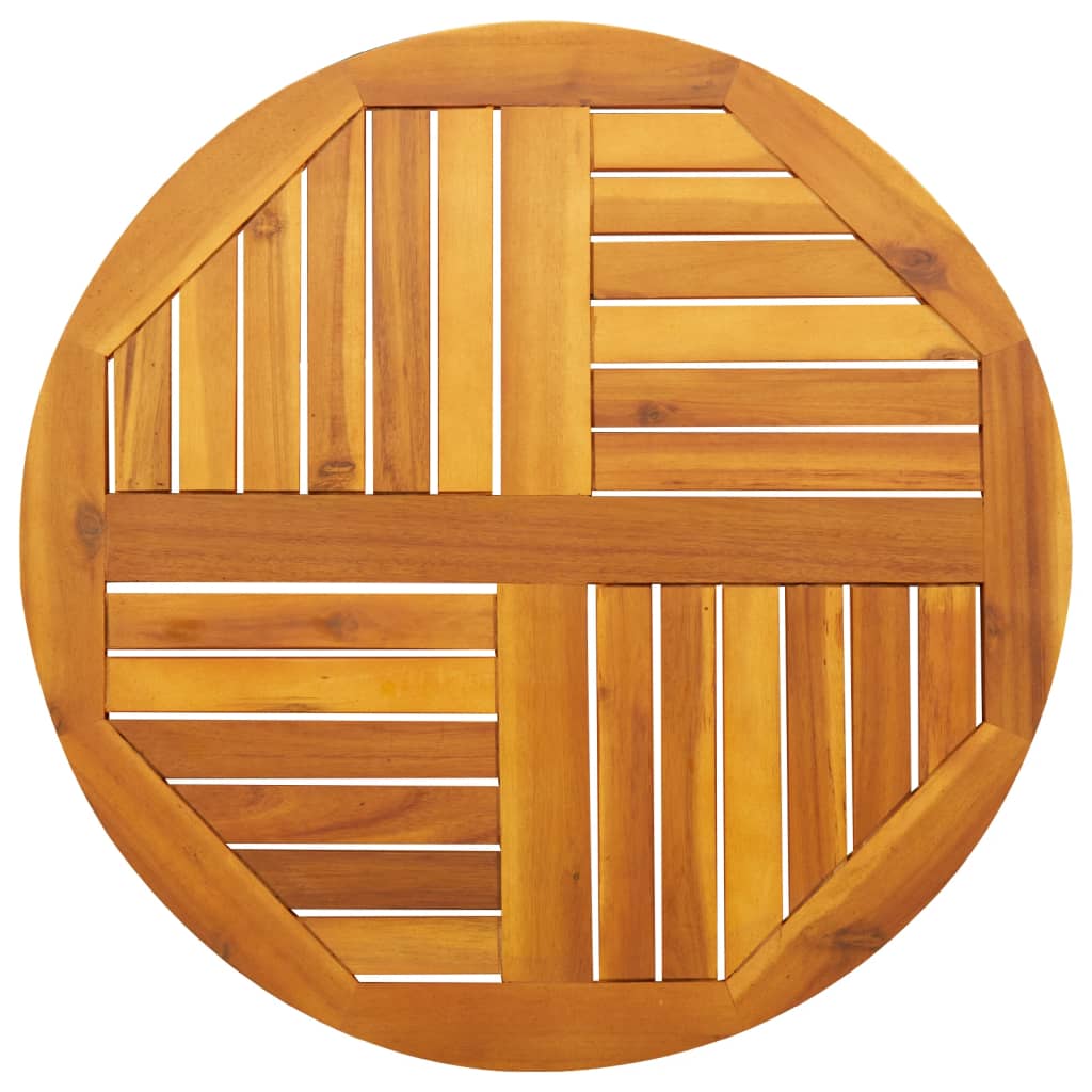 vidaXL Tischplatte Ø40x2 cm Rund Massivholz Akazie