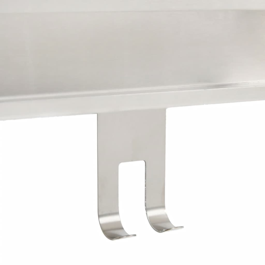 vidaXL Duschcaddy Hängend Gebürsteter Edelstahl 304