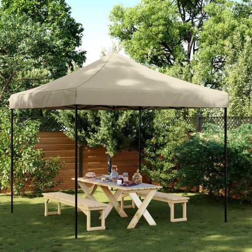 vidaXL Partyzelt Faltbar Pop-Up Beige 292x292x315 cm